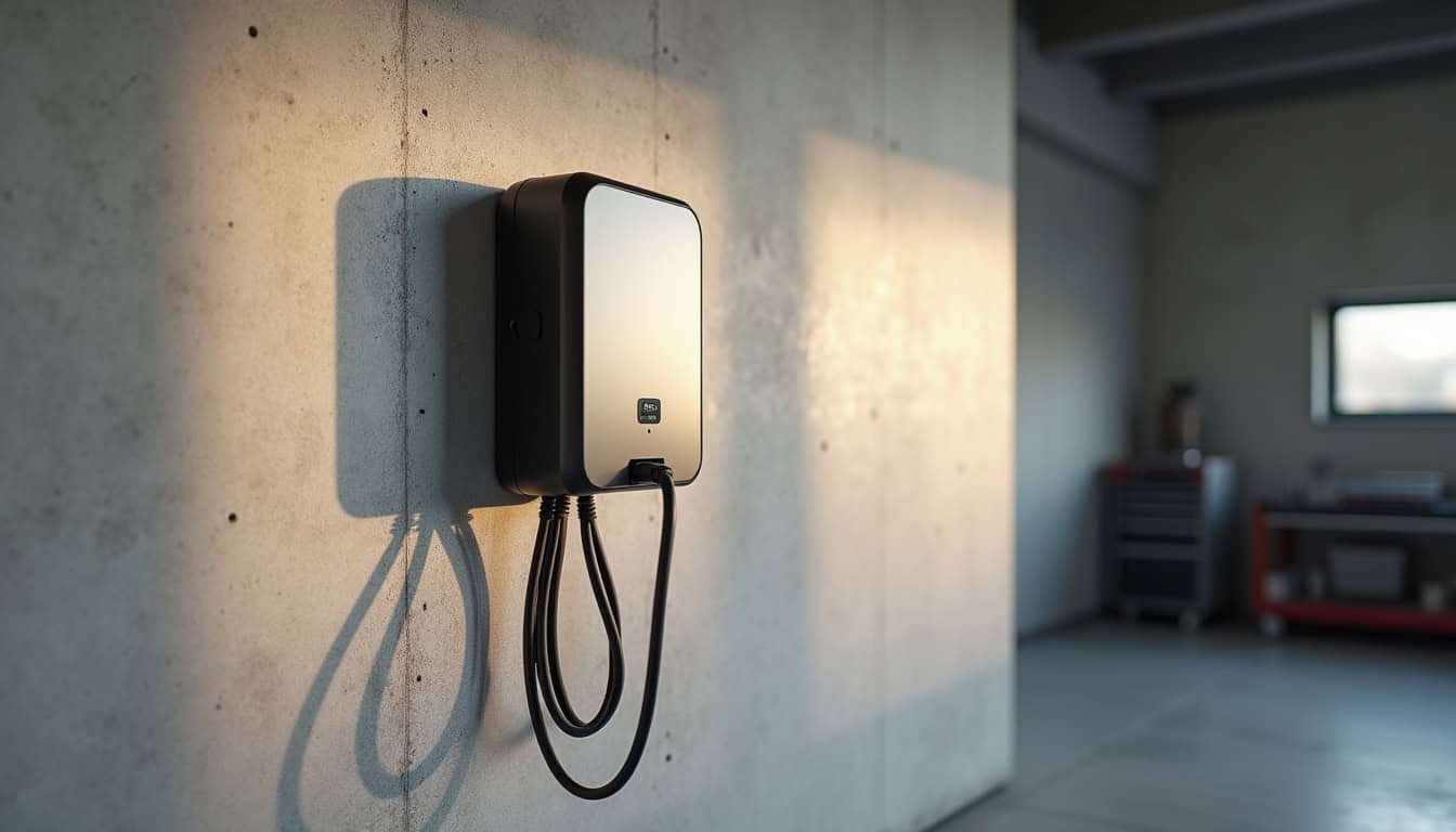 Installation d'une borne de recharge murale dans un garage privé à Roissy-en-France