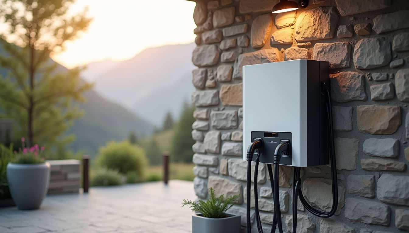 Installation d'une borne de recharge murale dans un garage privé à Saint-Julien-Mont-Denis
