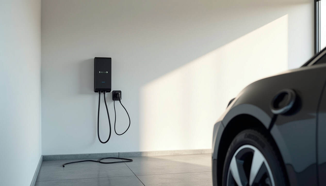 Installation d'une borne de recharge murale pour véhicule électrique