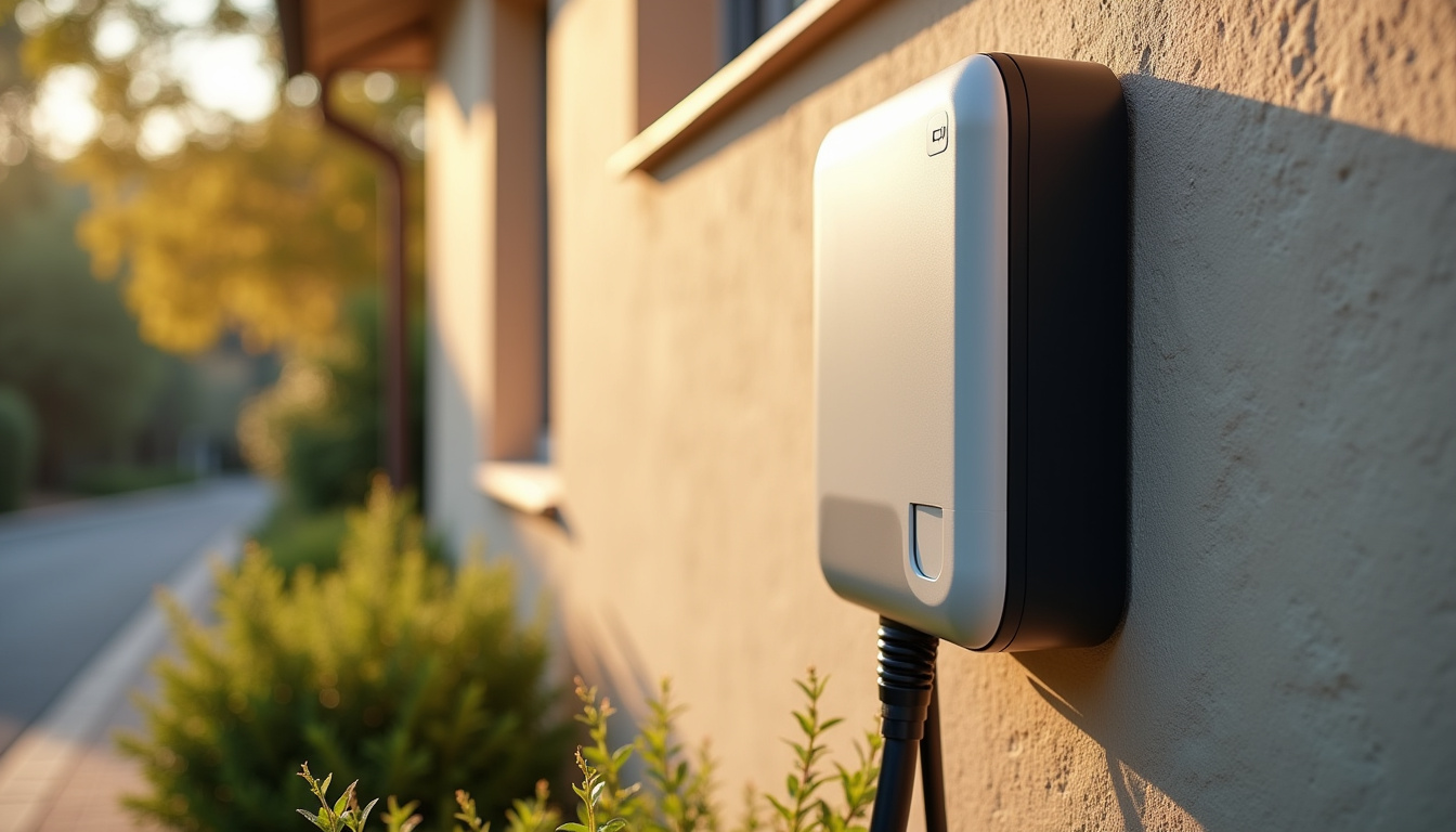 Installation d'une borne de recharge murale sur le mur extérieur d'une maison à Carpentras