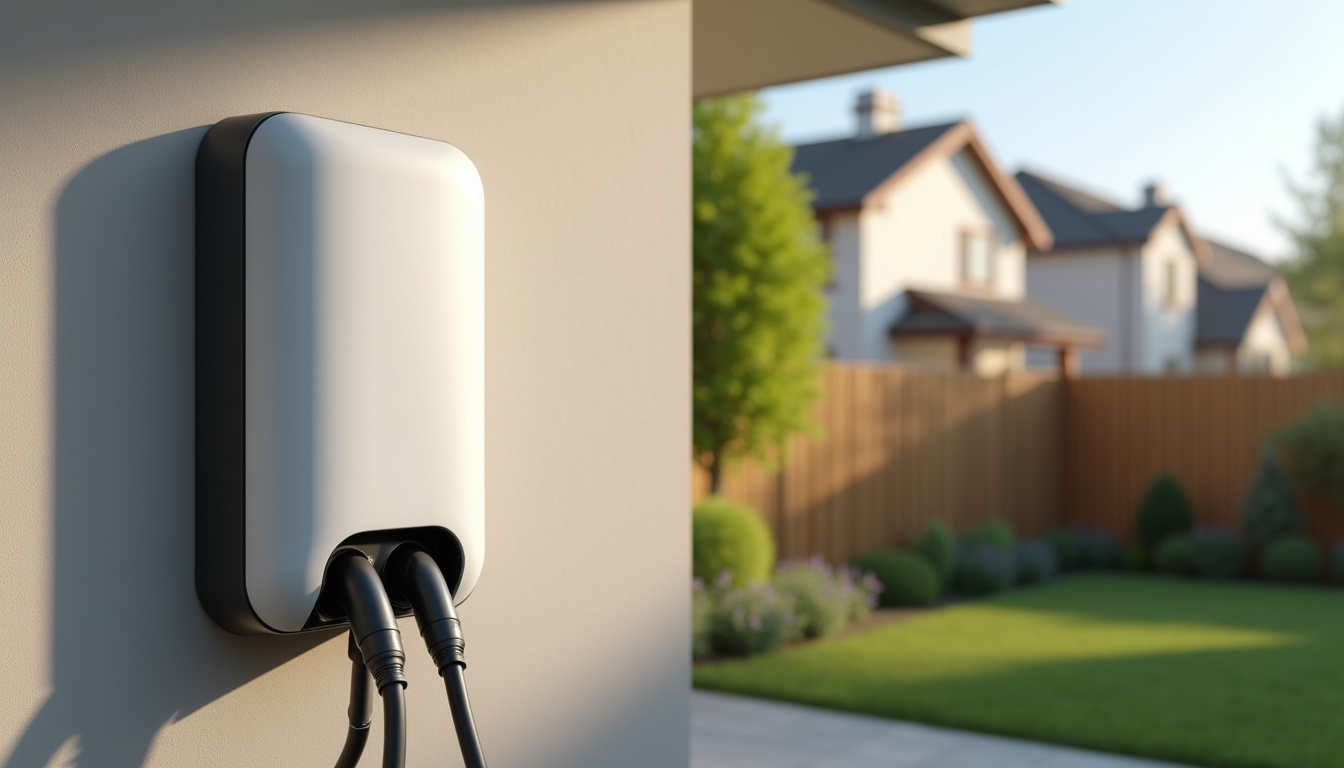 Installation d'une borne de recharge murale sur un mur extérieur d'une maison à Creutzwald