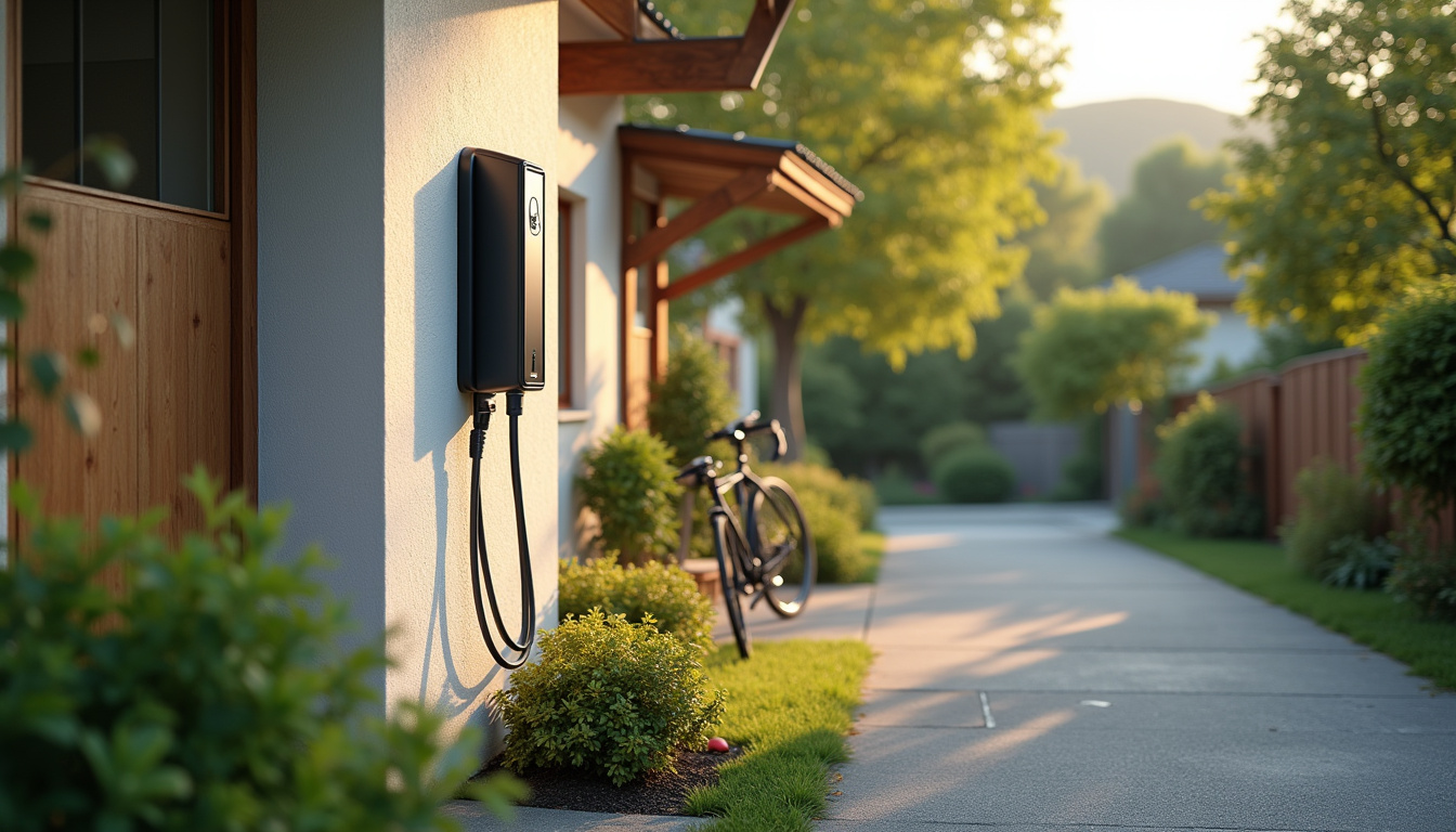 Installation d'une borne de recharge murale sur un mur extérieur d'une maison à Pins-Justaret