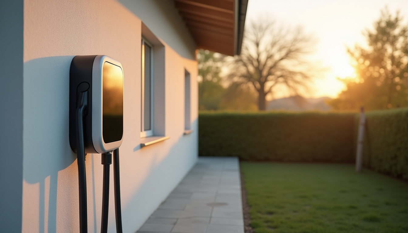 Installation d’une borne de recharge murale sur un mur extérieur d’une maison à Pont-du-Casse