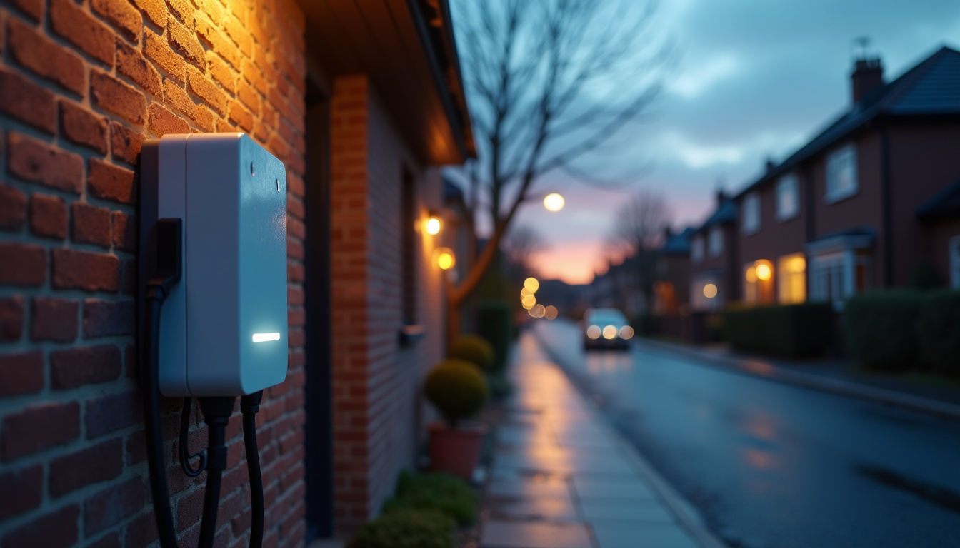 Installation d'une borne de recharge murale sur un mur extérieur