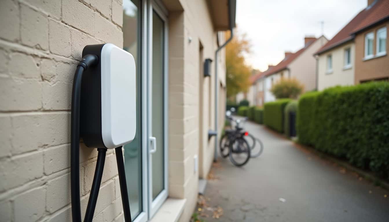 Installation d'une borne de recharge murale sur une maison individuelle à Étampes