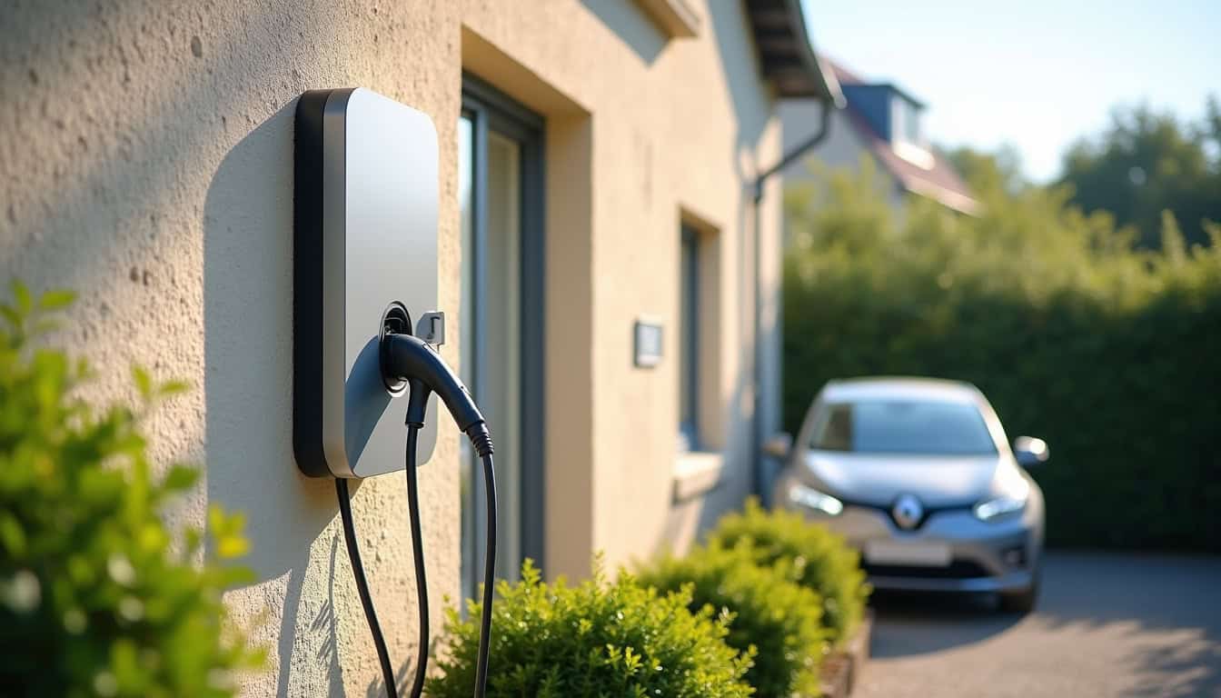 Installation d'une borne de recharge murale sur une maison individuelle à La Fresnais