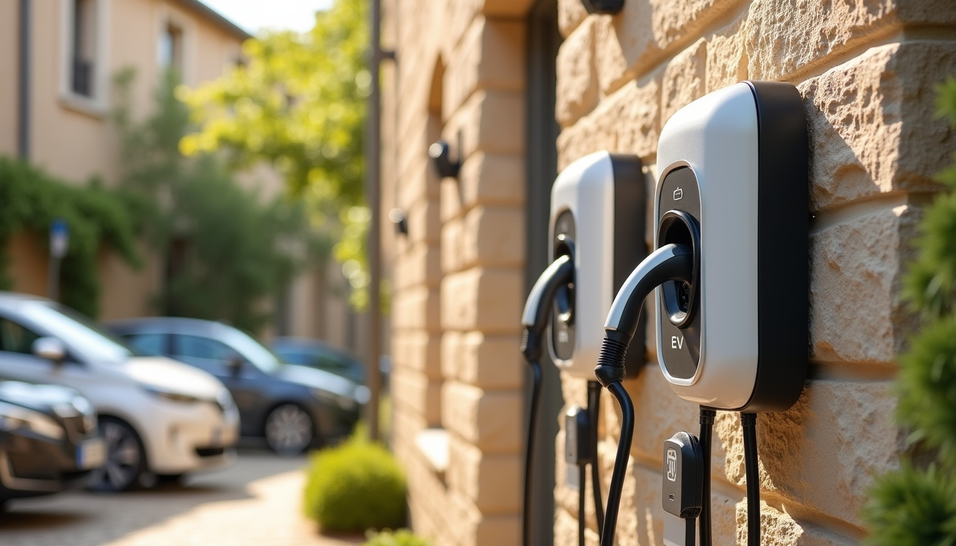 Installation d'une borne de recharge partagée dans une copropriété à Saint-Martin-Belle-Roche