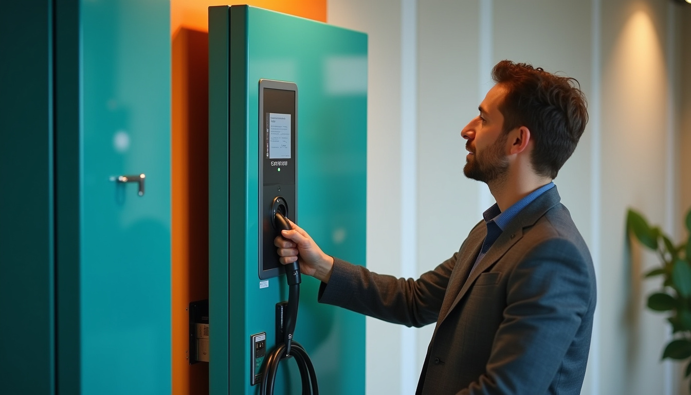 Installation d'une borne de recharge pour entreprise à Montauville