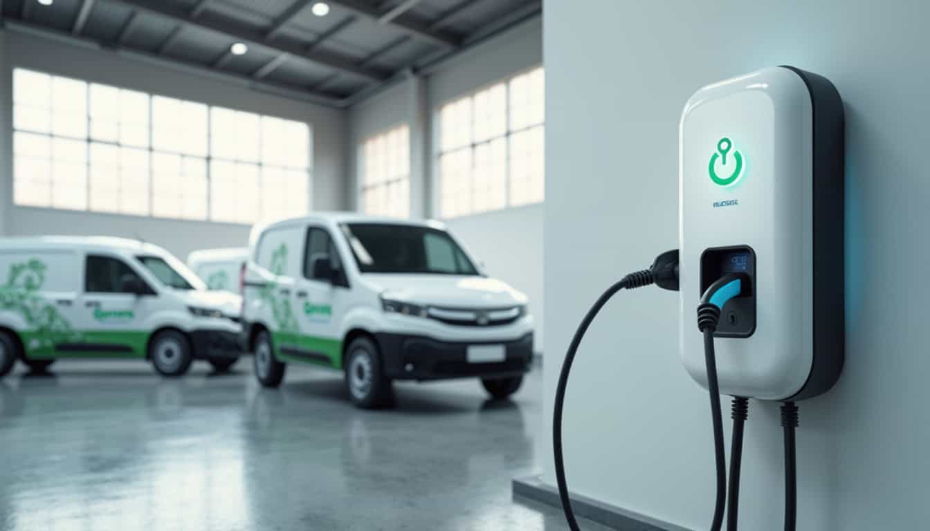 Installation d'une borne de recharge pour flotte de véhicules en entreprise à Le Blanc