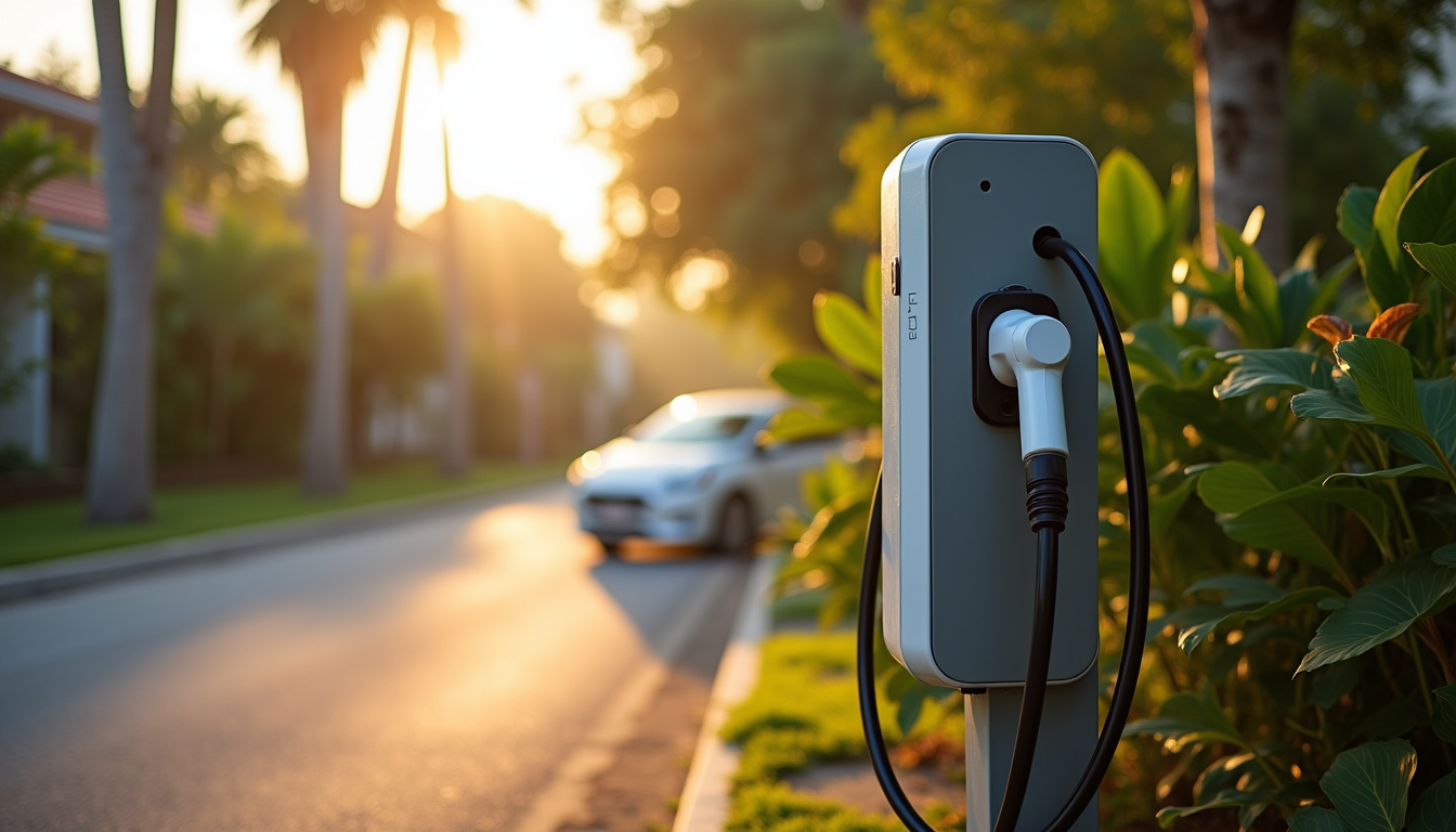 Installation d'une borne de recharge pour voiture électrique à Saint-Laurent-du-Maroni