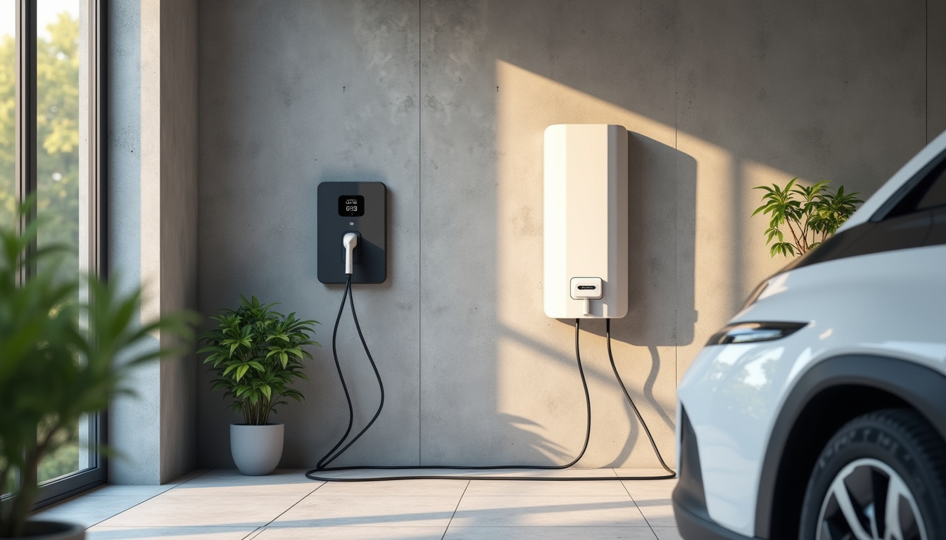 Installation d'une borne de recharge pour voiture électrique dans un garage à Montholon