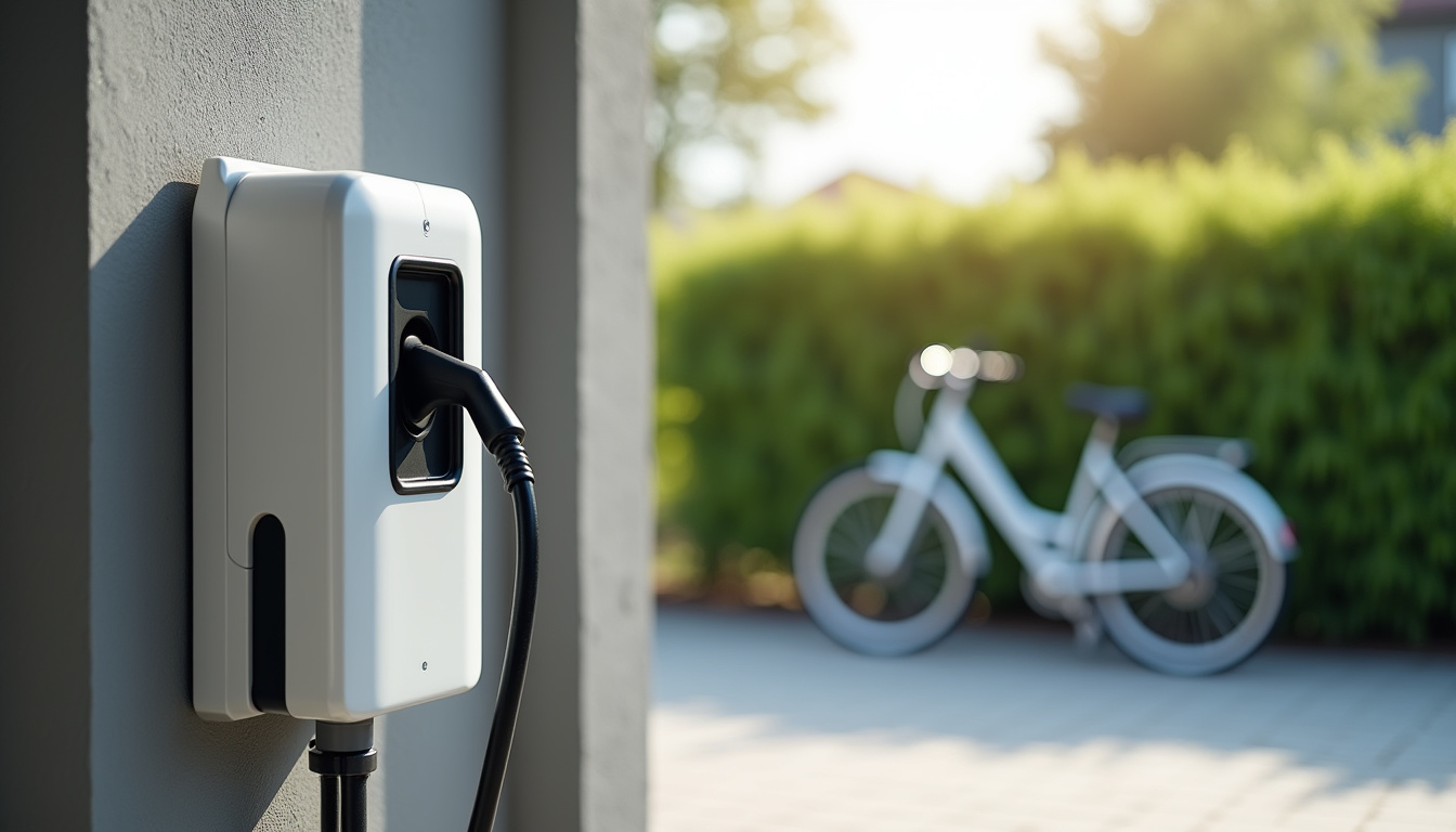 Installation d'une borne de recharge sur un parking privé à Casson