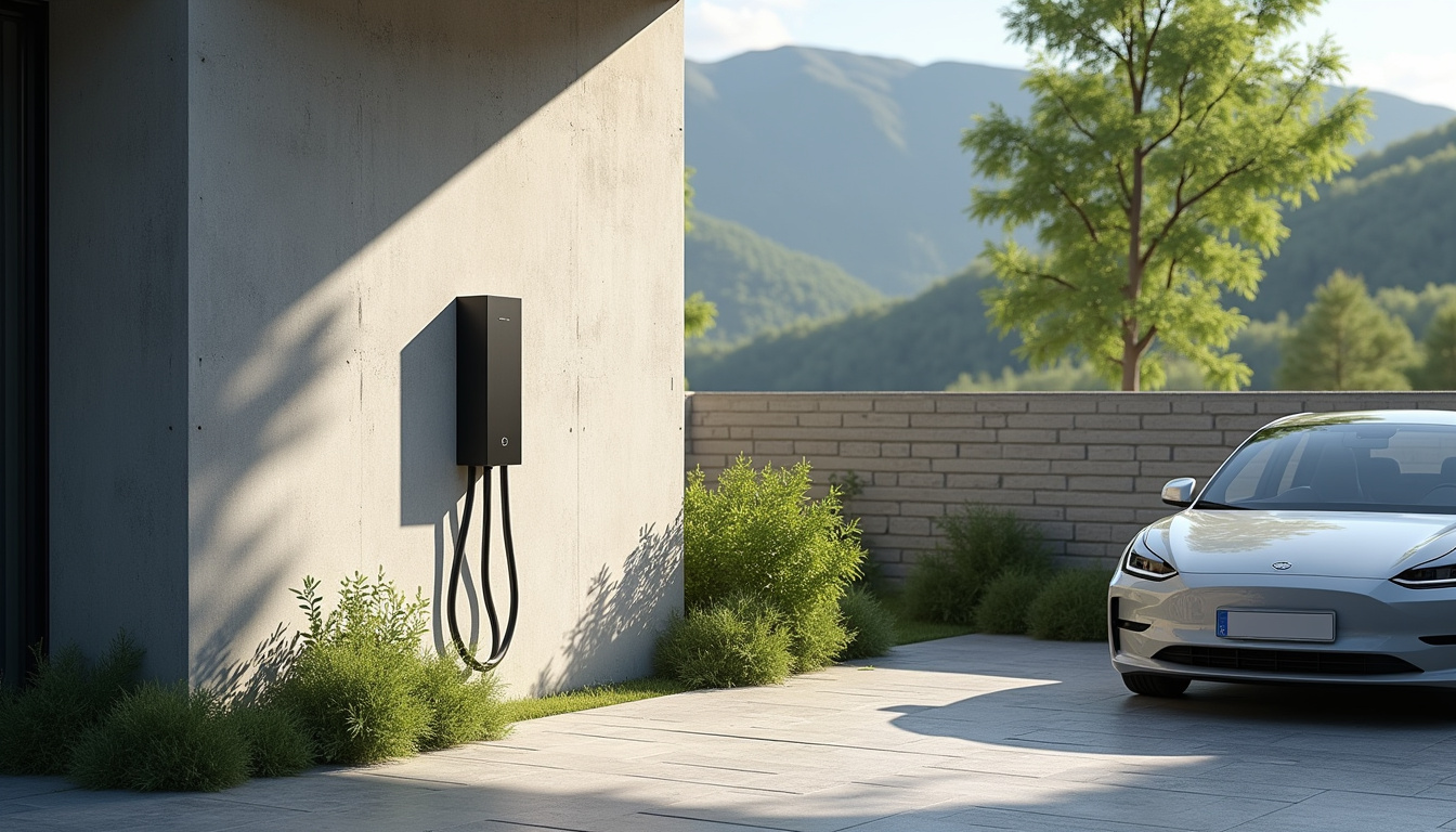 Installation d'une borne de recharge sur un parking privé à Vif