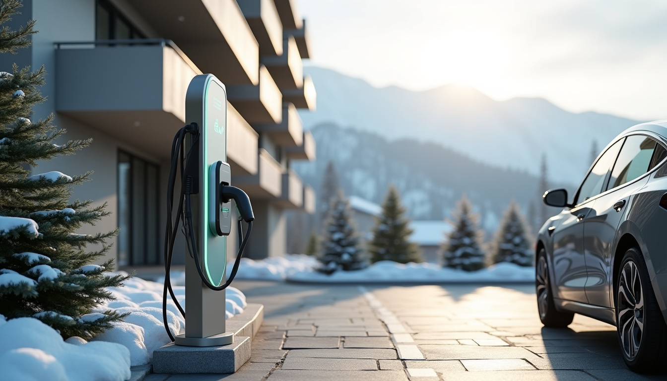 Installation d'une borne de recharge sur une place de parking en copropriété à Drumettaz-Clarafond