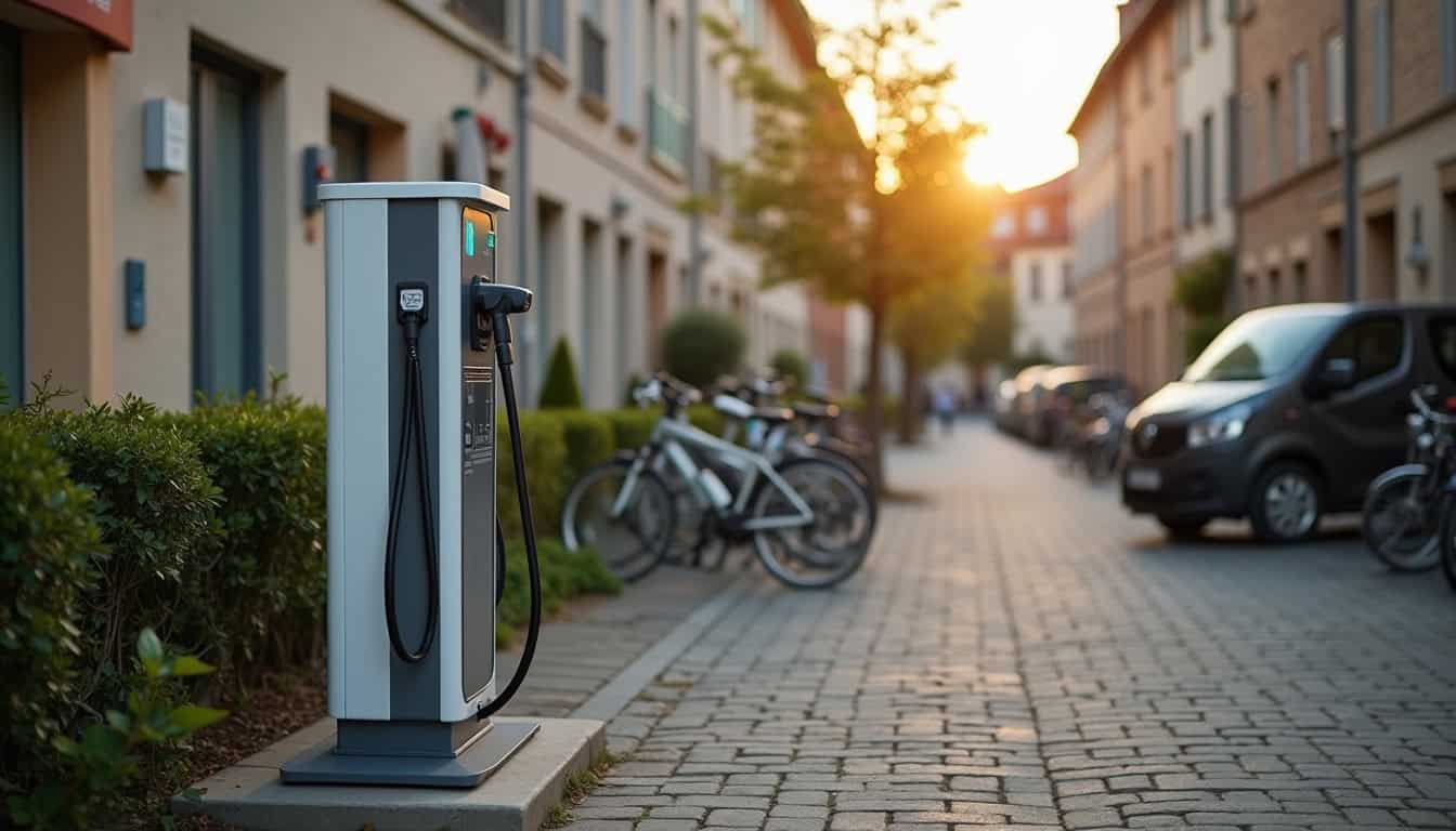 Installation d'une borne de recharge sur une place de parking en copropriété à La Chapelle-la-Reine