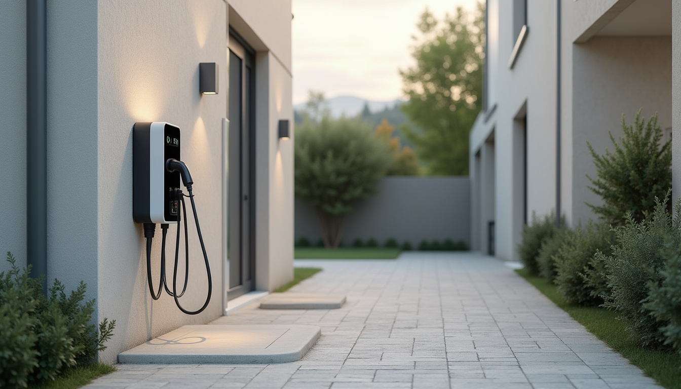 Installation d'une borne de recharge sur une place de parking en copropriété à La Jarrie