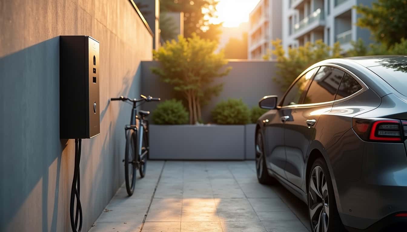 Installation d'une borne de recharge sur une place de parking privative en copropriété à Candé