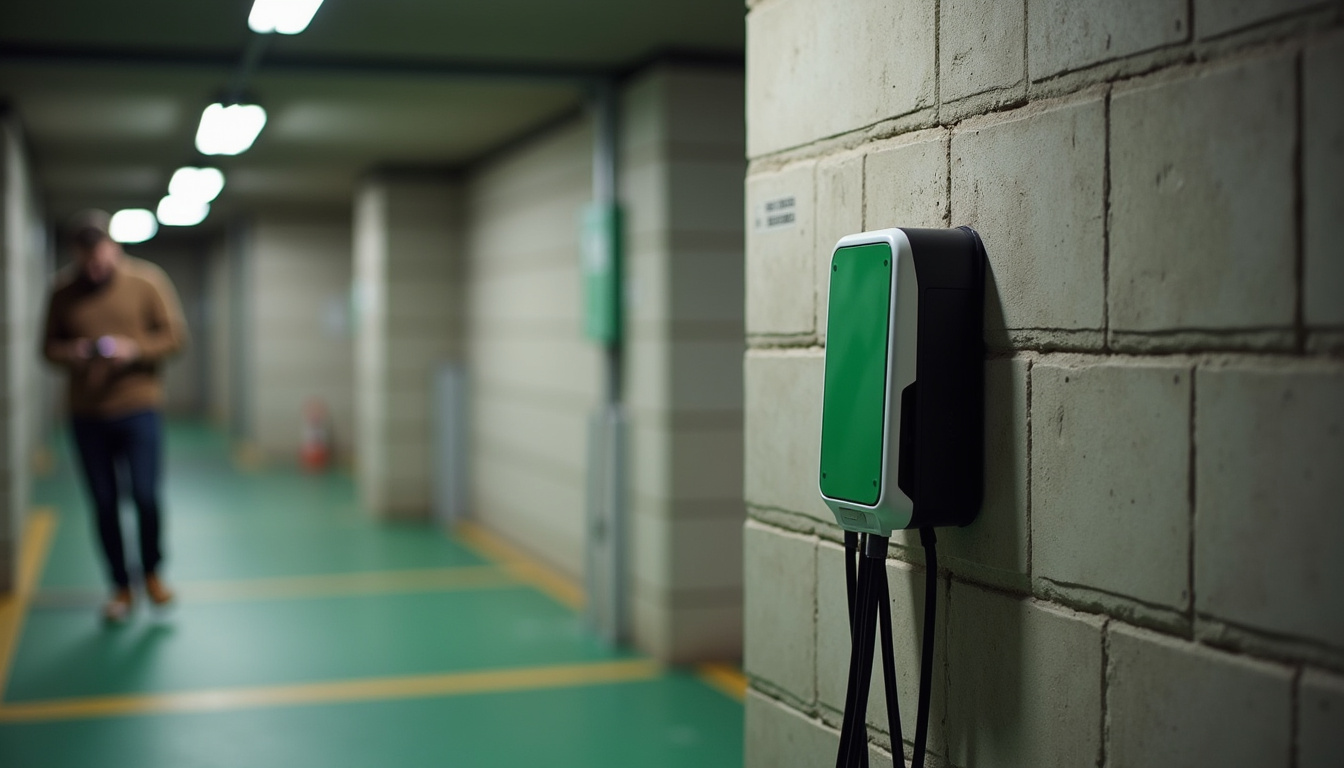 Installation d'une borne de recharge sur une place de parking privative en copropriété à Carros