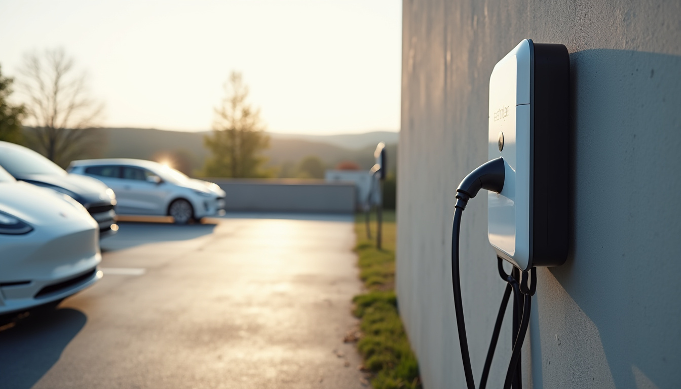 Installation d'une borne électrique 22 kW pour un parking d'entreprise à Daux