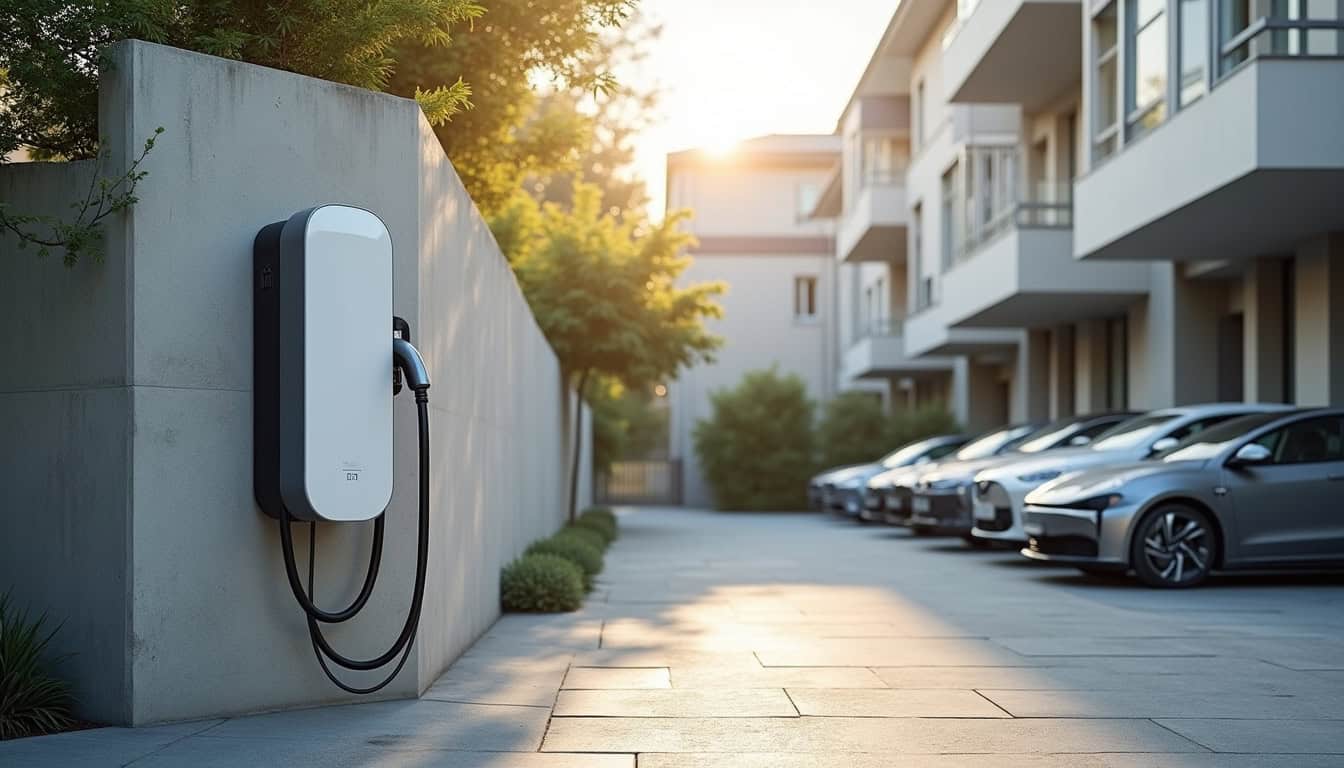 Installation d'une borne électrique collective dans une copropriété à Saint-Thonan