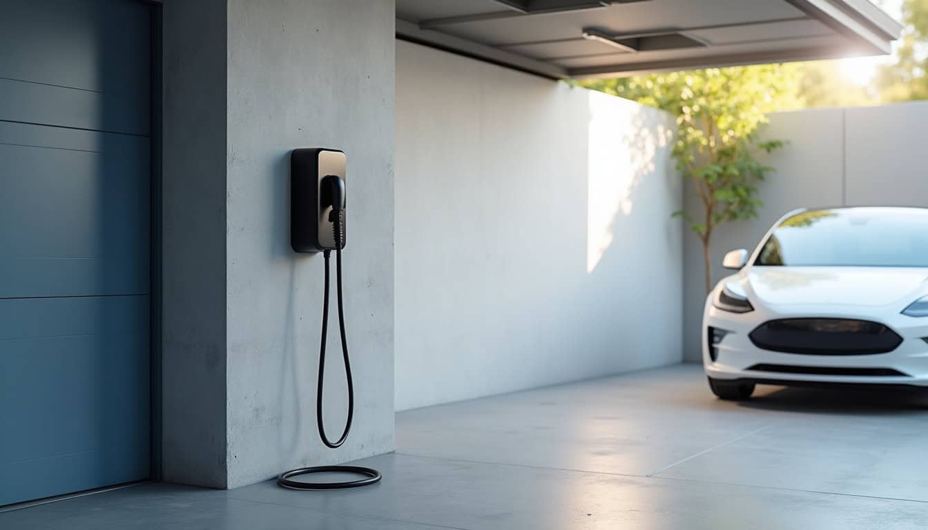 Installation d'une borne électrique dans un garage à Saint-Thonan