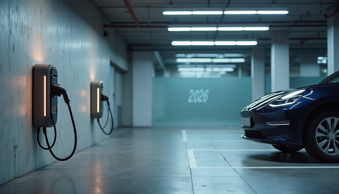 Installation d'une borne électrique dans un parking de copropriété