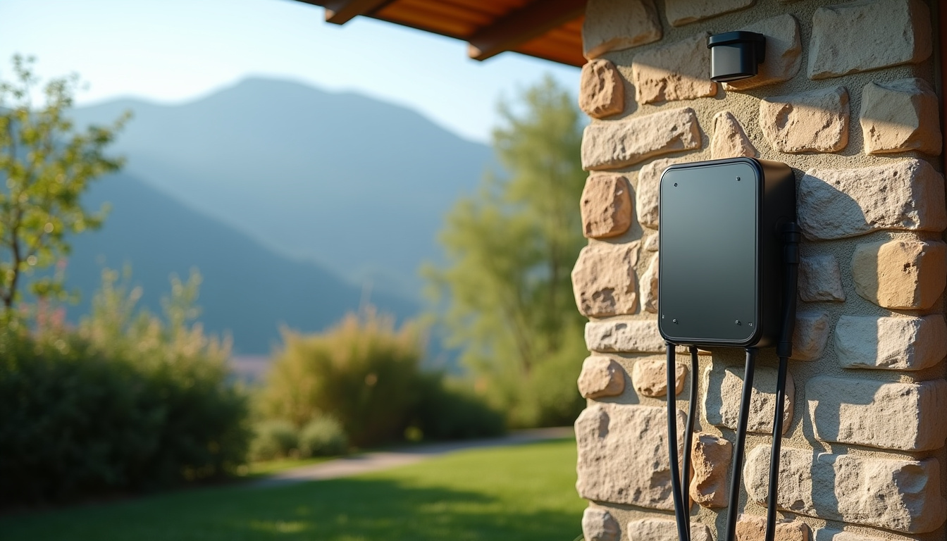 Installation d'une borne électrique étanche à l'extérieur d'une maison à Biviers