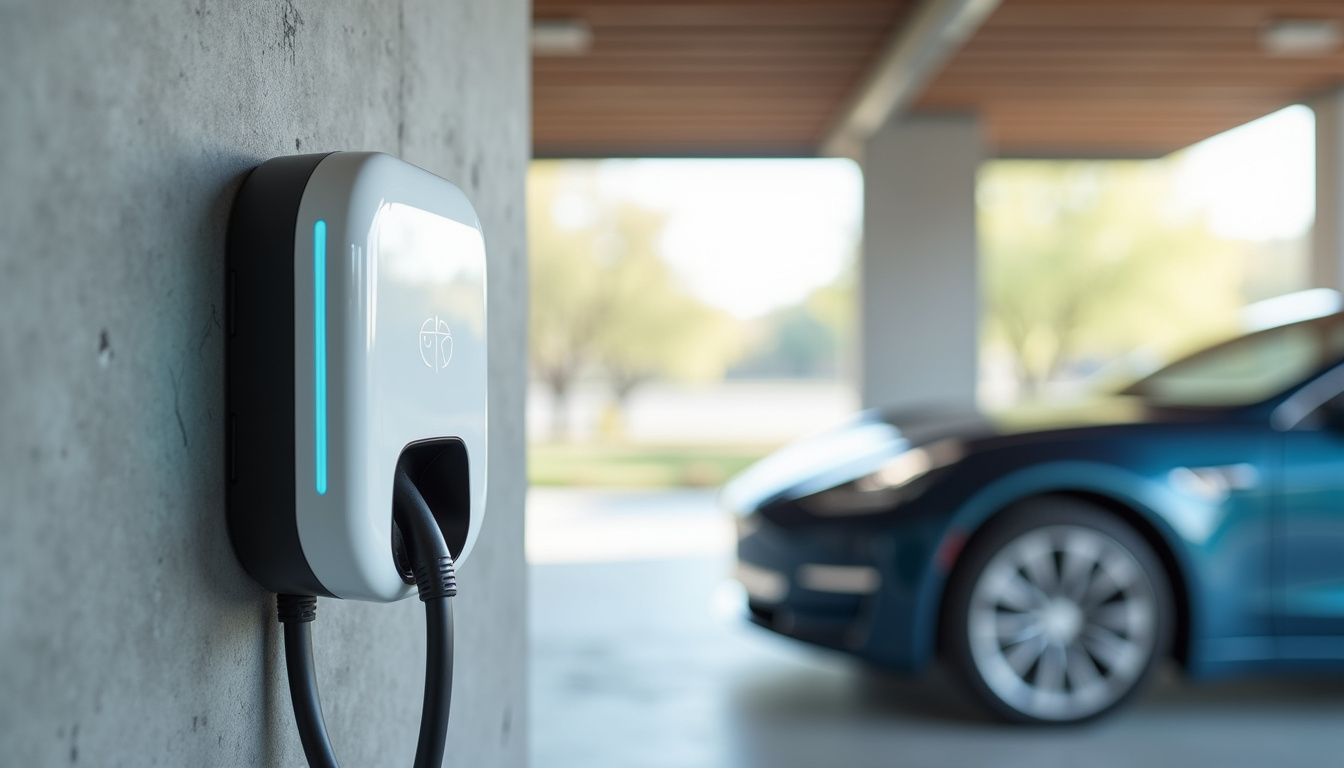 Installation d'une borne électrique murale à Champvans dans un garage privé