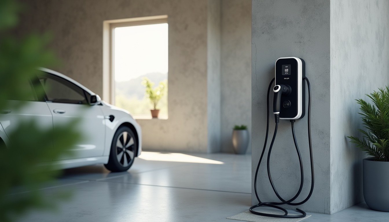 Installation d'une borne électrique murale dans un garage à Ostheim
