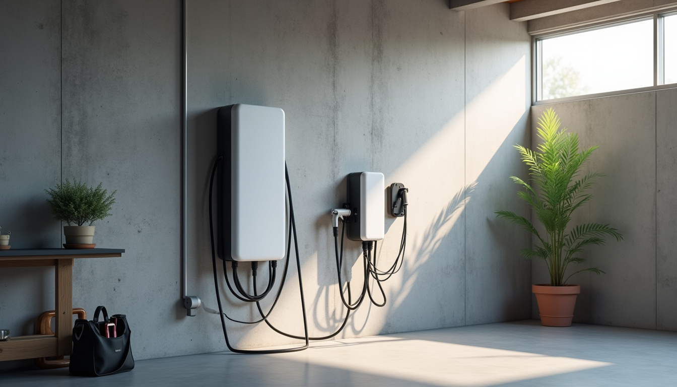 Installation d'une borne électrique murale dans un garage à Saint-Pierre-des-Corps