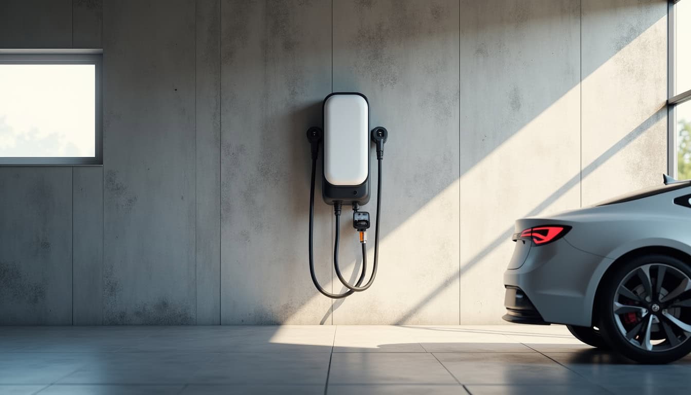 Installation d'une borne électrique murale dans un garage à Veynes