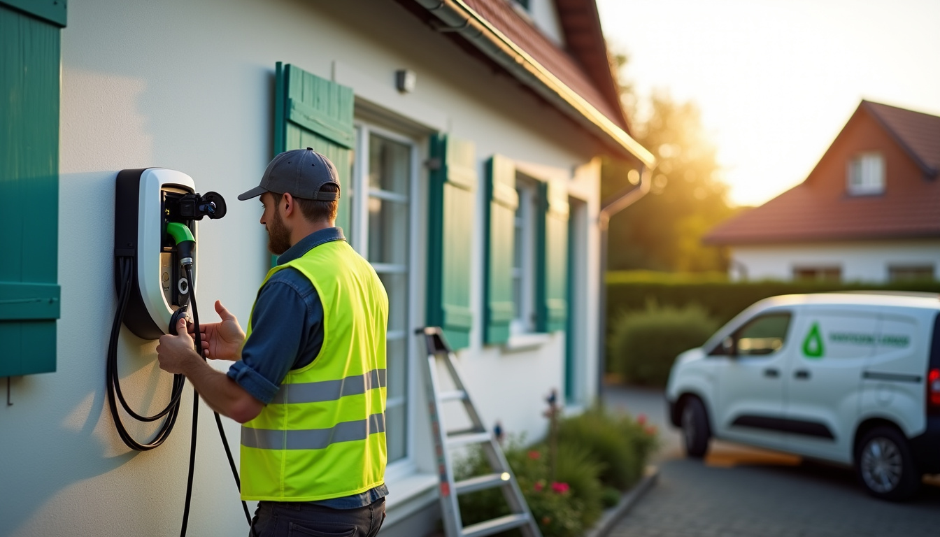 Installation d'une borne électrique murale par un professionnel certifié à Saint-Michel-sur-Meurthe