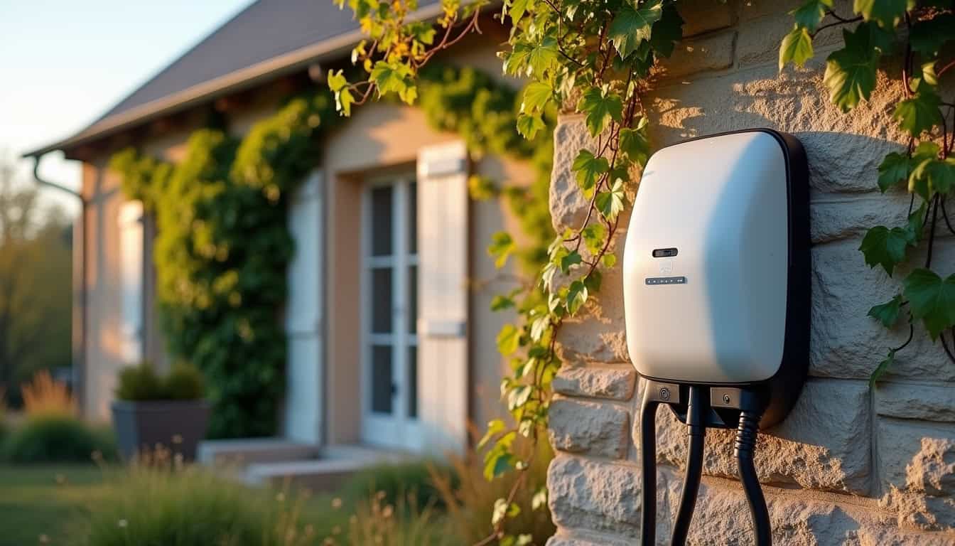 Installation d'une borne électrique murale sur un mur extérieur