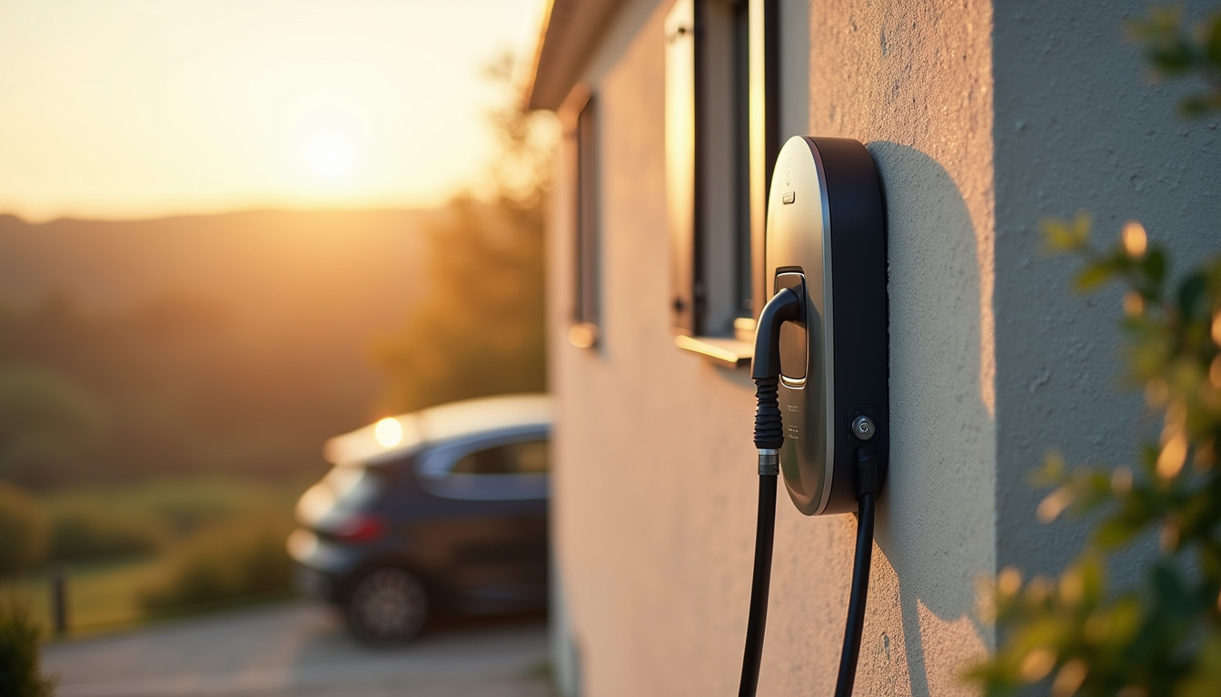 Installation d'une borne électrique sur une maison individuelle à Blendecques