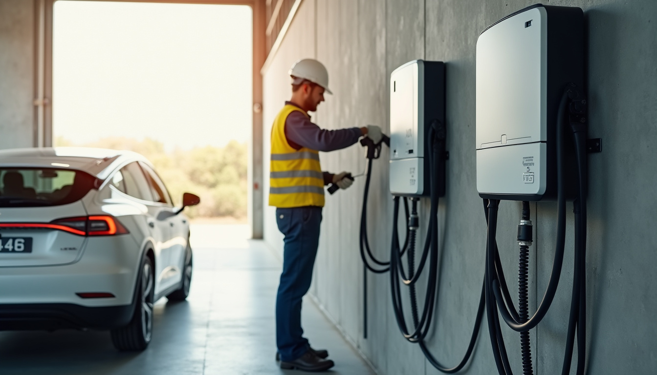 Installation d'une borne murale wallbox dans un garage à Romorantin-Lanthenay