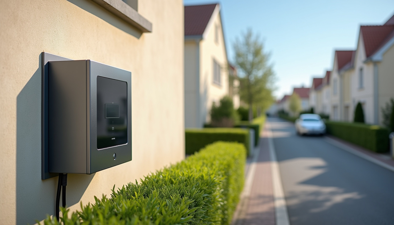 Installation d'une borne wallbox en extérieur sur un mur de maison à Bonneuil-sur-Marne