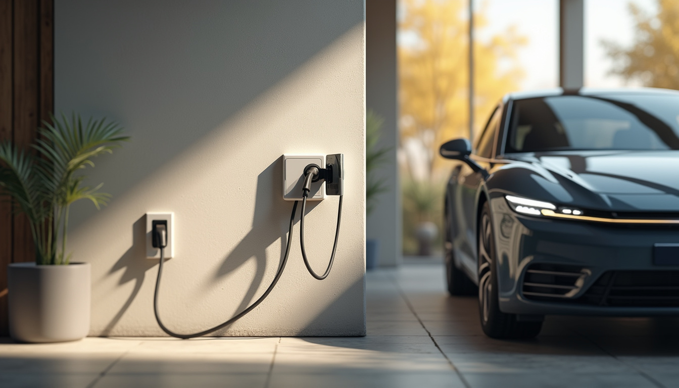 Installation d'une prise renforcée pour recharge de voiture électrique