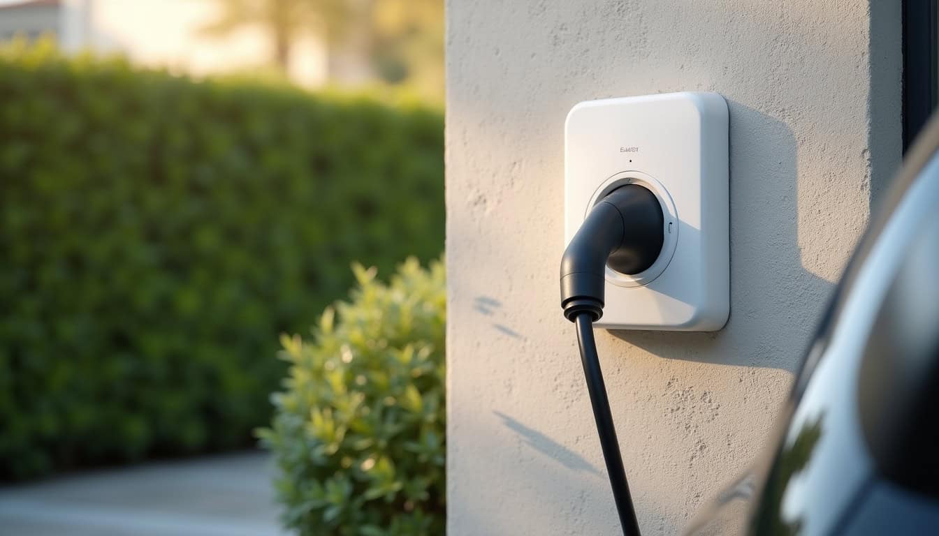 Installation d'une prise renforcée pour véhicule électrique à Mériel