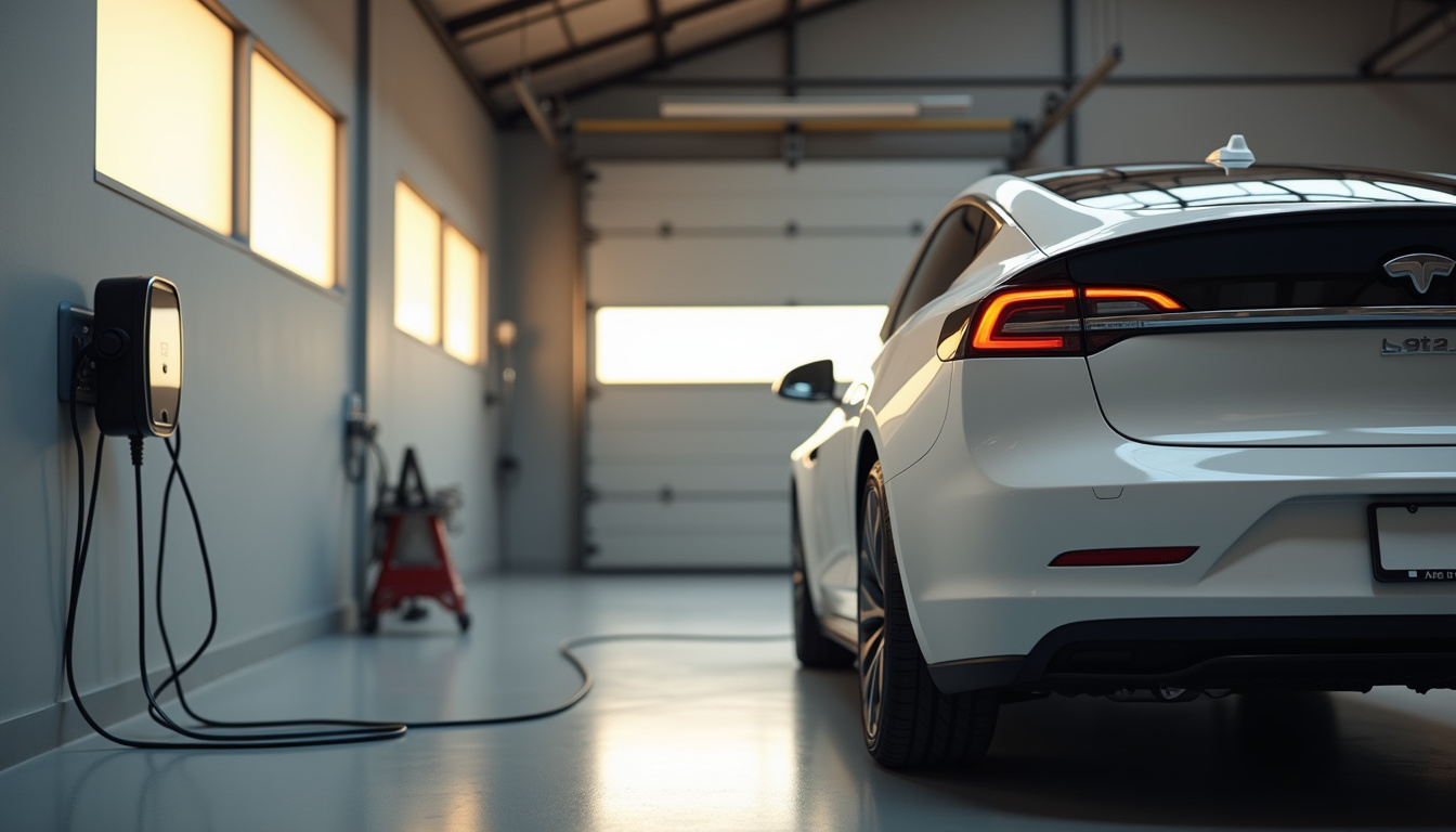 Installation d'une prise renforcée pour véhicule électrique dans un garage