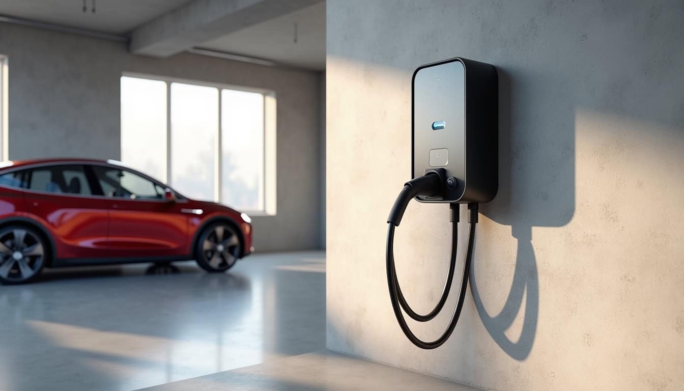 Installation d'une wallbox dans un garage à Divion, câblage propre et sécurisé
