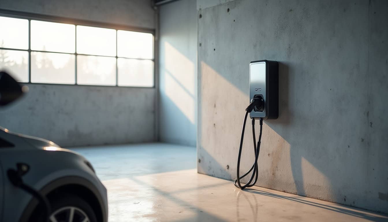 Installation d'une wallbox dans un garage intérieur à Ecquevilly