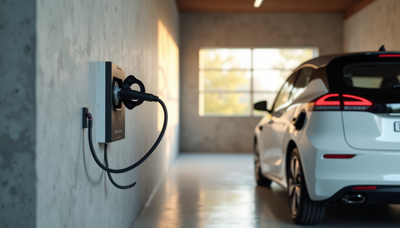 Installation d'une wallbox de recharge électrique dans un garage à Wailly-Beaucamp