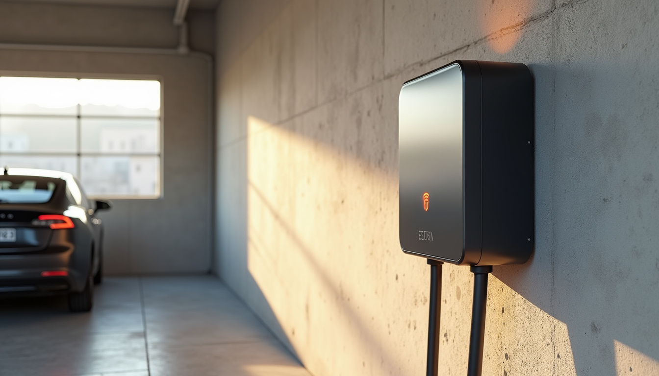 Installation d'une wallbox murale dans un garage à Reignac