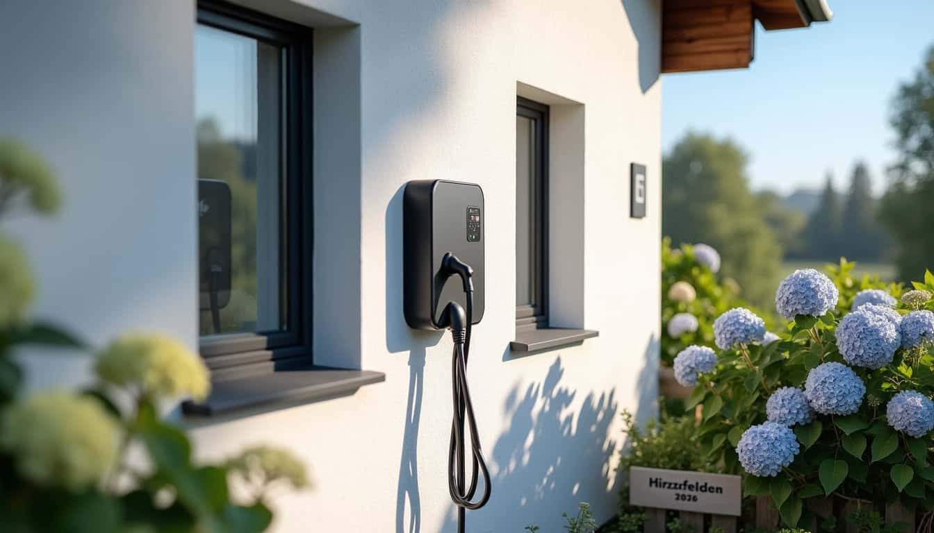 Installation d'une wallbox murale pour véhicule électrique à Hirtzfelden