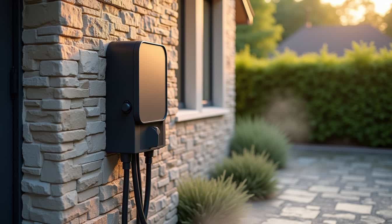 Installation d'une wallbox pour borne électrique en extérieur à Espoey