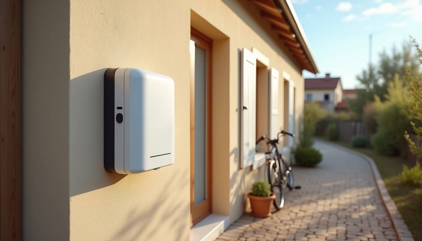 Installation d'une wallbox pour véhicule électrique sur un mur extérieur à Neuf-Berquin