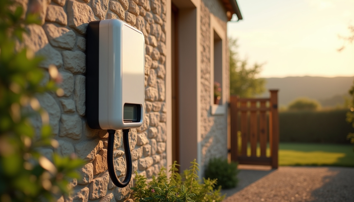 Installation d'une wallbox sur un mur extérieur à Le Houga