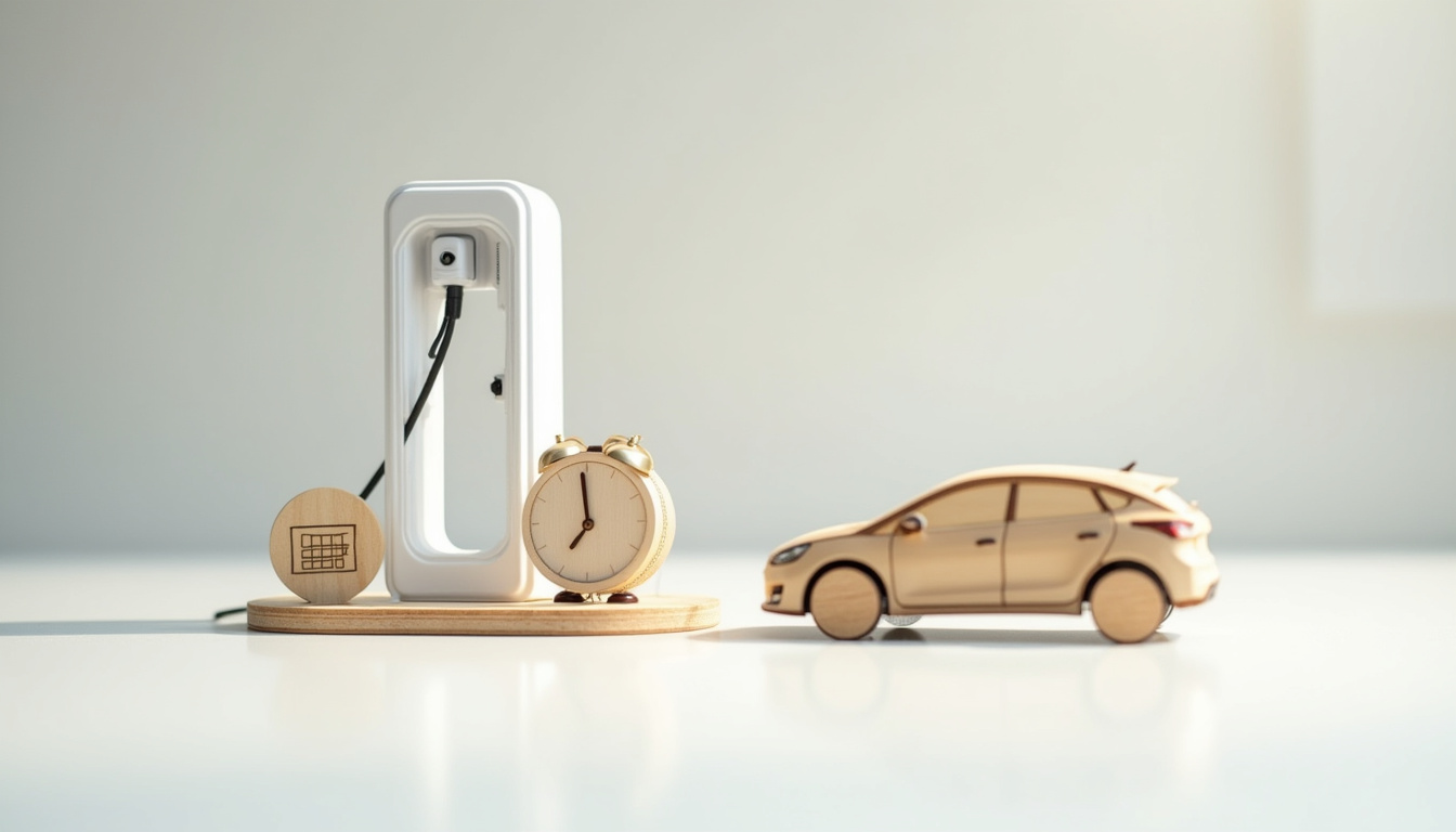Interface d'une application mobile montrant la planification de la recharge d'une voiture électrique à Roinville