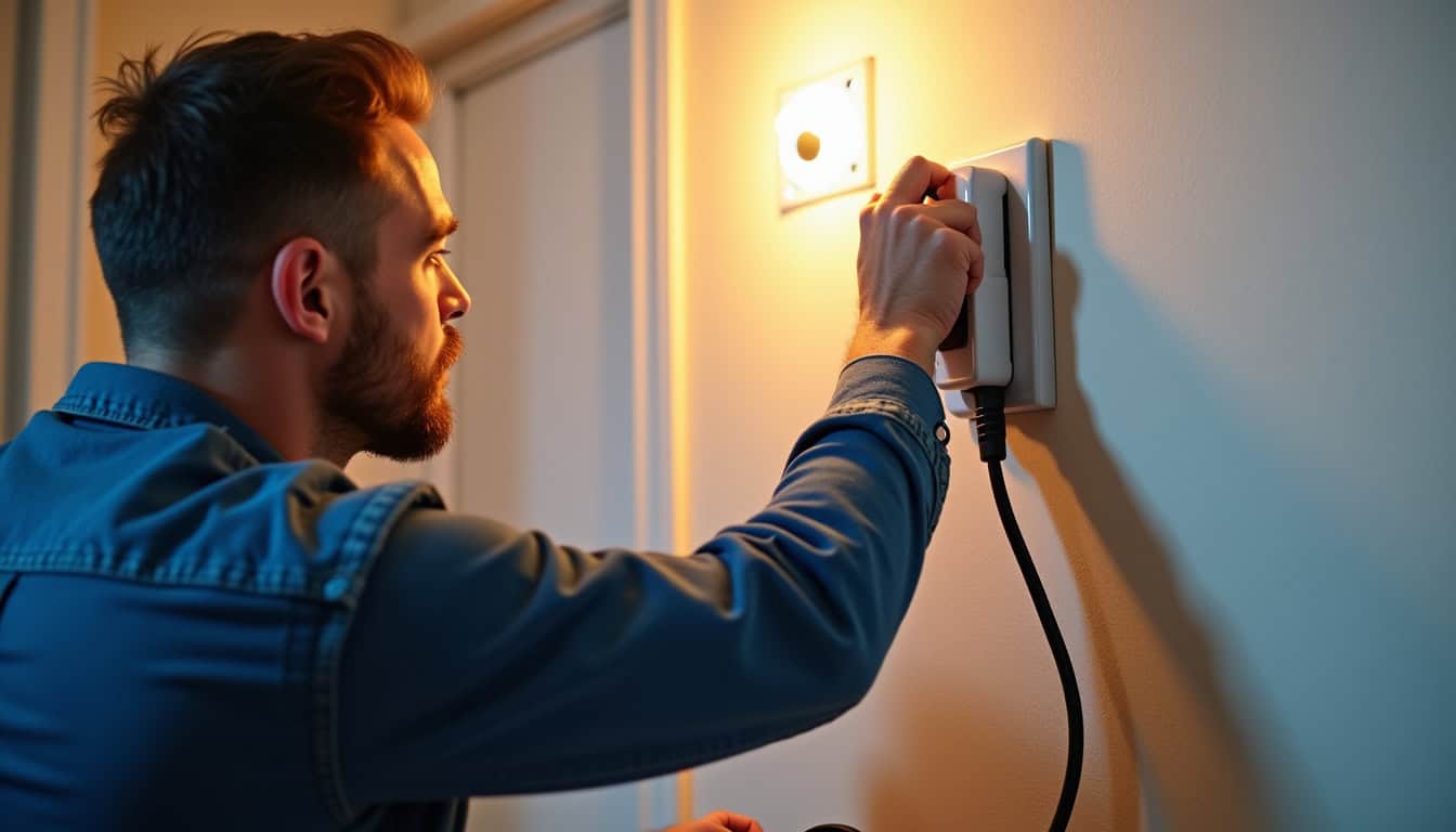 Intervention d'un électricien certifié IRVE lors de l'installation d'une borne à Burnhaupt-le-Bas