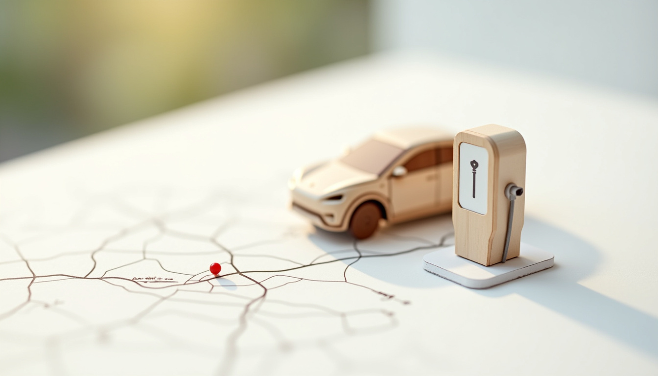 Localisation de la borne de recharge publique à Magny-le-Désert sur une carte